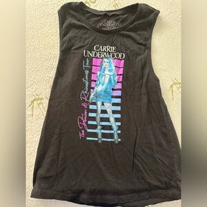 Carrie Underwood Black Graphic Tank Top